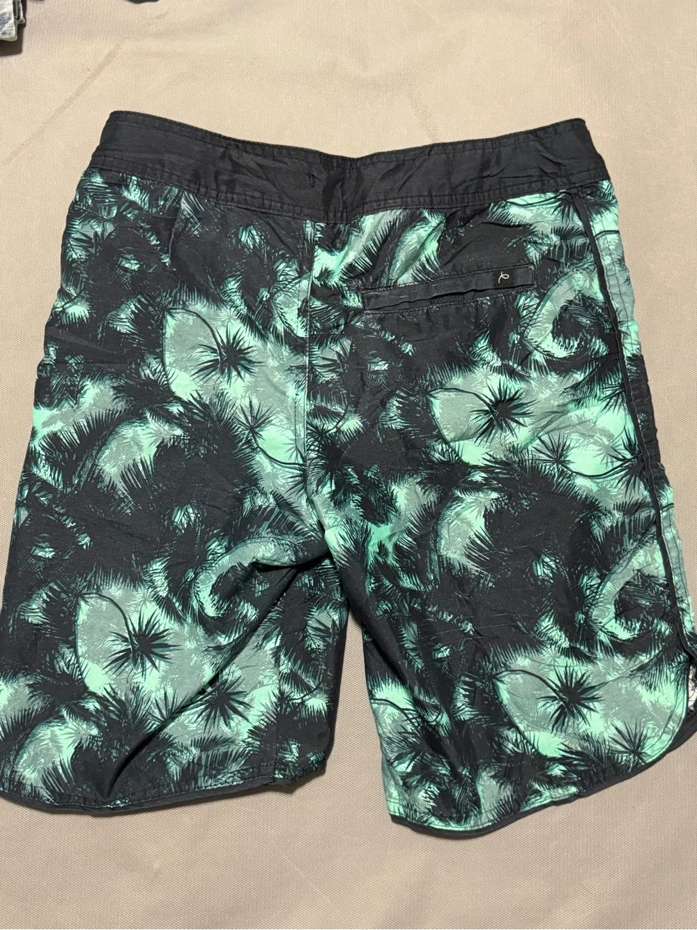 art class Black & Teal Palm-Print Swim Board Shorts